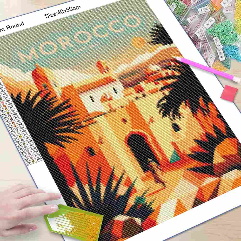 لوحة ماسية للرسم بنفسك بتصميم  - مراجعة Photo Mosaic Print وسعره